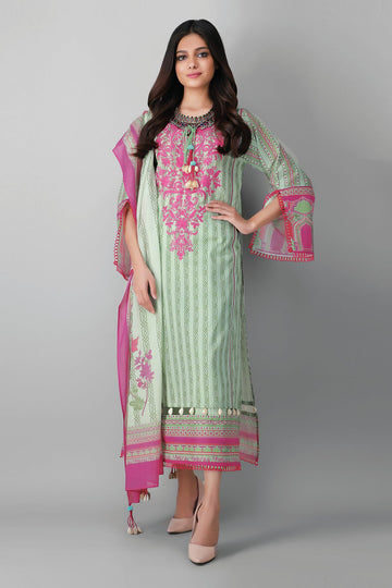 Khaadi B21217 Green Summer Lawn 2021